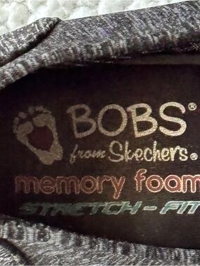 BOBS from Skechers Womens Gray Memory Foam insoles size 7W